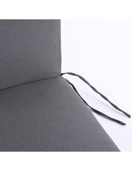 Cojin para tumbona de jardin Olefin gris