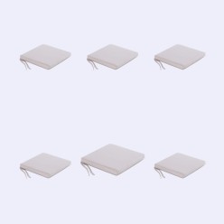 Coussin de siege de jardin Olefin brut - Pack 6 unites 2