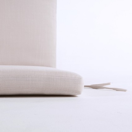 pack de 6 almofadas para cadeira reclinavel de olefina para jardim em cor natural Nao perde a cor Removivel Tamanho 114x48x5 cm