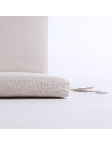 pack de 6 almofadas para cadeira reclinavel de olefina para jardim em cor natural Nao perde a cor Removivel Tamanho 114x48x5 cm