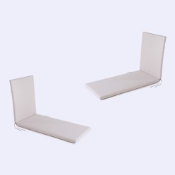 Coussin de chaise longue pour jardin Olefin brut - Pack 2 unites 2