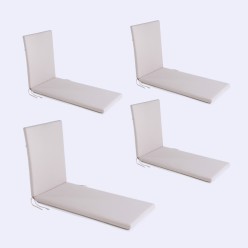 Coussin de chaise longue pour jardin Olefin brut - Pack 4 unites 2