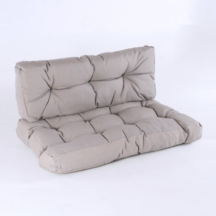 Cojines para palets asiento y respaldo capuccino