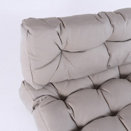 Almofadas para paletes em cores Lux Cappuccino Almofada de assento 80x120x16 cm y almofada traseira 42x120x16 cm a prova d'agua