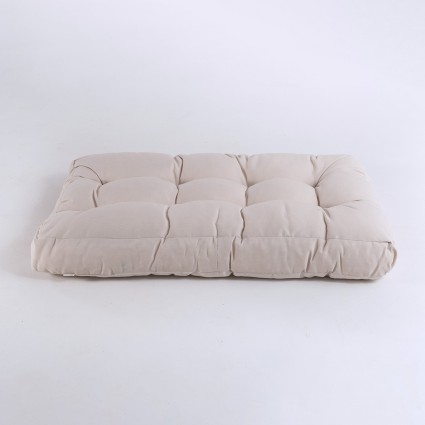 pack de 2 almofadas de assento para palete Lux Cream cor Repelente de agua Tamanho 80x120x16 cm