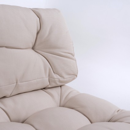 Coussins pour palettes assise et dossier Lux cream - Pack 2 unites