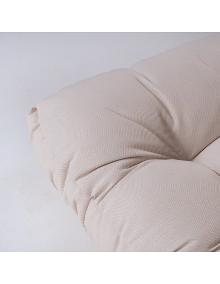 pack de 2 almofadas para paletes Lux Cream cor Almofada de assento 80x120x16 cm y almofada traseira 42x120x16 cm a prova d'agua pack de 2 almofadas para paletes Lux Cream cor Almofada de assento 80x120x16 cm y almofada traseira 42x120x16 cm a prova d'agua