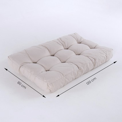 Coussin d'assise pour palette Olefin brut - Pack 4 unites