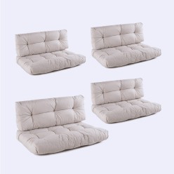 Cojines para palets asiento y respaldo  Olefin crudo - Pack 4 unidades 2