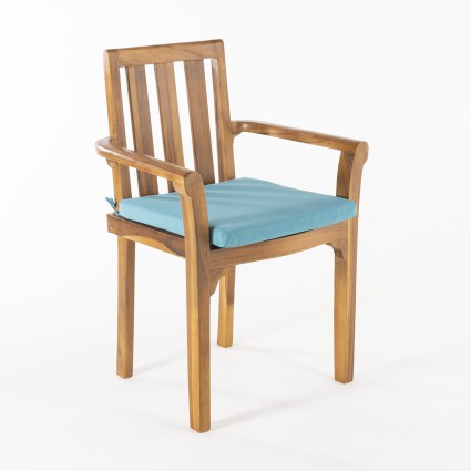 Cojin de exterior estandar turquesa - Pack 6 unidades