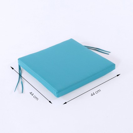 Cojin de exterior estandar turquesa - Pack 6 unidades