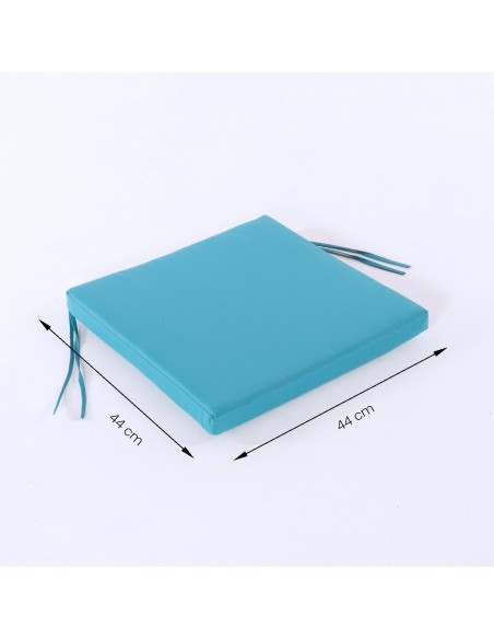 Coussin d'exterieur standard turquoise - Pack 6 unites