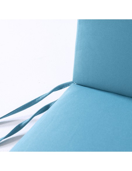 Coussin de position de jardin standard turquoise - Pack 2 unites