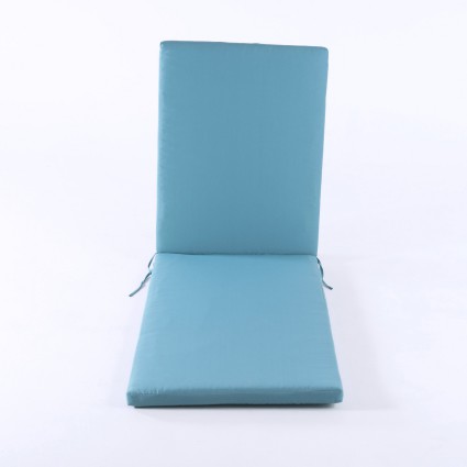 Coussin de chaise longue de jardin standard turquoise