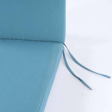Coussin de chaise longue de jardin standard turquoise