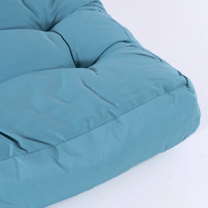 Cojin asiento para palet turquesa - Pack 2 unidades