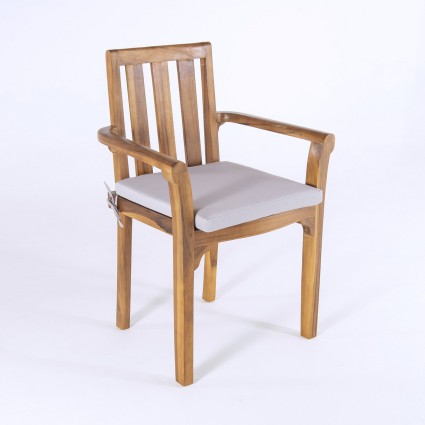 Cojin asiento de exterior estandar piedra - Pack 2 unidades