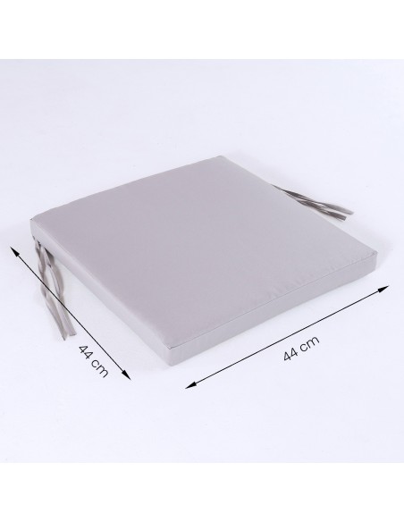 Cojin asiento de exterior estandar piedra - Pack 2 unidades