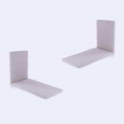 Cojin tumbona de exterior estandar piedra - Pack 2 unidades 2