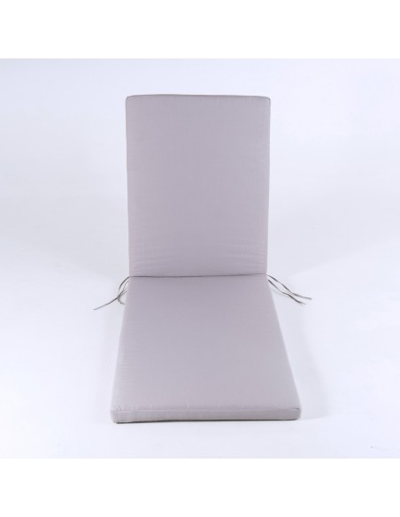 Pack com 2 almofadas de espreguicadeira de cor pedra repelente de agua e removivel Tamanho 196x60x5 cm Pack com 2 almofadas de espreguicadeira de cor pedra repelente de agua e removivel Tamanho 196x60x5 cm