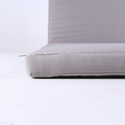 Pack com 2 almofadas de espreguicadeira de cor pedra repelente de agua e removivel Tamanho 196x60x5 cm