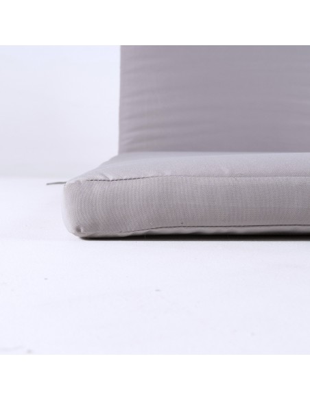 Pack com 2 almofadas de espreguicadeira de cor pedra repelente de agua e removivel Tamanho 196x60x5 cm Pack com 2 almofadas de espreguicadeira de cor pedra repelente de agua e removivel Tamanho 196x60x5 cm