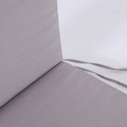 Pack com 2 almofadas de espreguicadeira de cor pedra repelente de agua e removivel Tamanho 196x60x5 cm