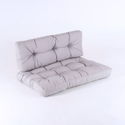 Coussin assise et dossier pour palette standard en pierre