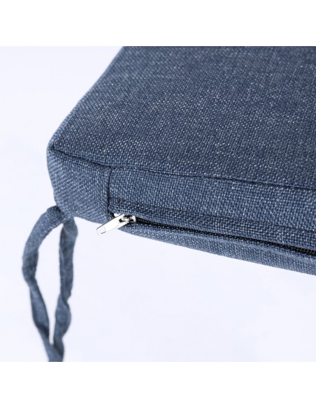 Cojin asiento para exterior olefin azul