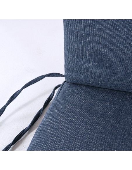 Cojin posiciones para exterior olefin azul