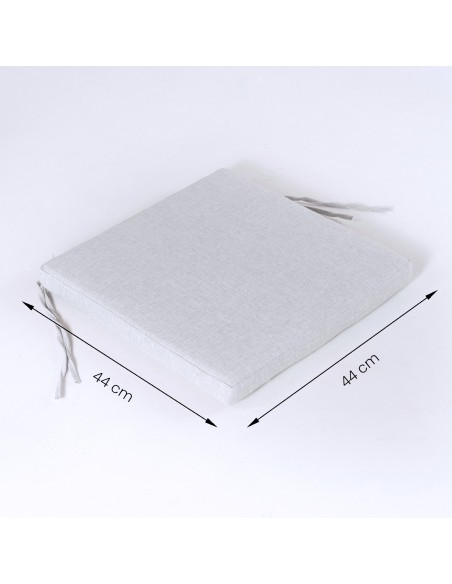 Cojin para exterior asiento olefin gris claro - Pack 6 unidades