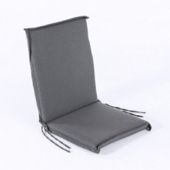 Coussin de positions de chaise en teck pour jardin gris oléfine