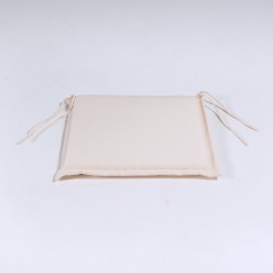 Almofada para cadeiras de jardim padrao bege removivel tamanho 40x42x3 cm 2