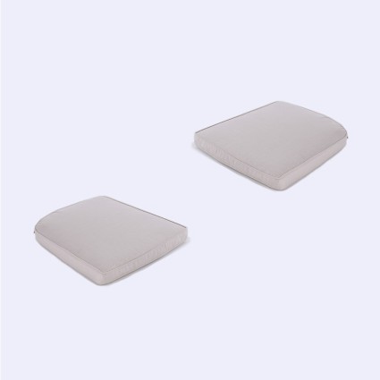 Cojin asiento para jardin curvado Olefin crudo - Pack 2 unidades
