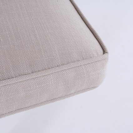 Coussin d'assise pour jardin courbe Olefine brute - Pack 2 unites