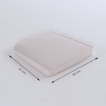 Cojin asiento para jardin curvado Olefin crudo - Pack 2 unidades