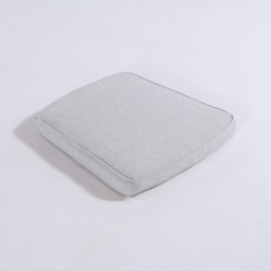 Coussin de siege de jardin courbe Olefin gris clair