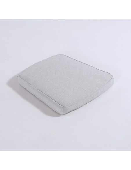 Almofada curva para cadeiras de jardim Olefina cor cinza claro Nao perde a cor Removivel Tamanho 45x47x5 cm