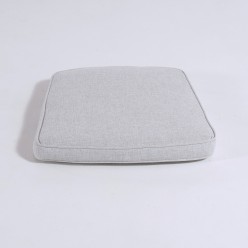 Coussin de siege de jardin courbe Olefin gris clair 2