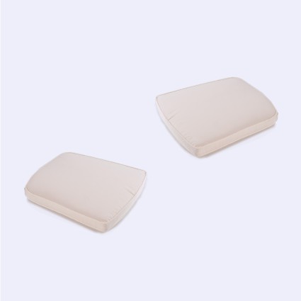 Cojin curvado de exterior estandar beige - Pack 2 unidades