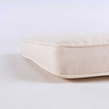 Coussin courbe d'exterieur standard beige - Pack 2 unites