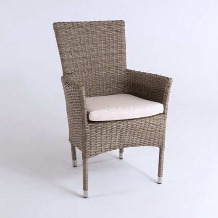 Cojin curvado de exterior estandar beige - Pack 2 unidades