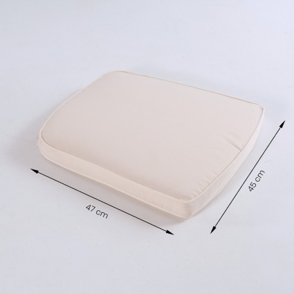 Cojin curvado de exterior estandar beige - Pack 2 unidades