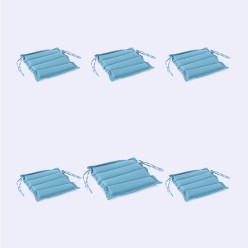 Coussin d'exterieur standard turquoise 37 cm - Pack 6 unites 2