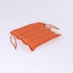 Almofada laranja para cadeiras de jardim, repelente de água, tamanho 37x37x5 cm