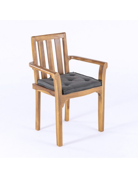 Cojin asiento 42 cm para jardin Olefin gris