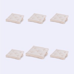 Coussin d'exterieur beige standard 42 cm - Pack 6 unites 2