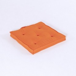 Almofada laranja para cadeiras de jardim, repelente de água, tamanho 42x42x5 cm