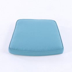 Almofada curva para cadeiras de jardim turquesa repelente de agua removivel tamanho 45x47x5 cm 2