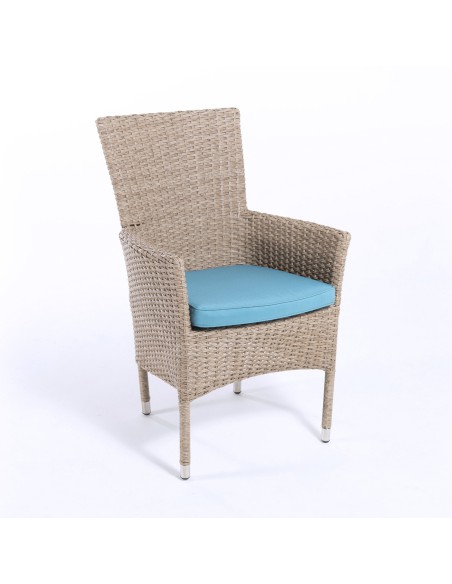 Cojin de exterior curvado estandar turquesa